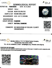 1.06/Cents Natural Diamond with Govt. Lab Certificate-225000